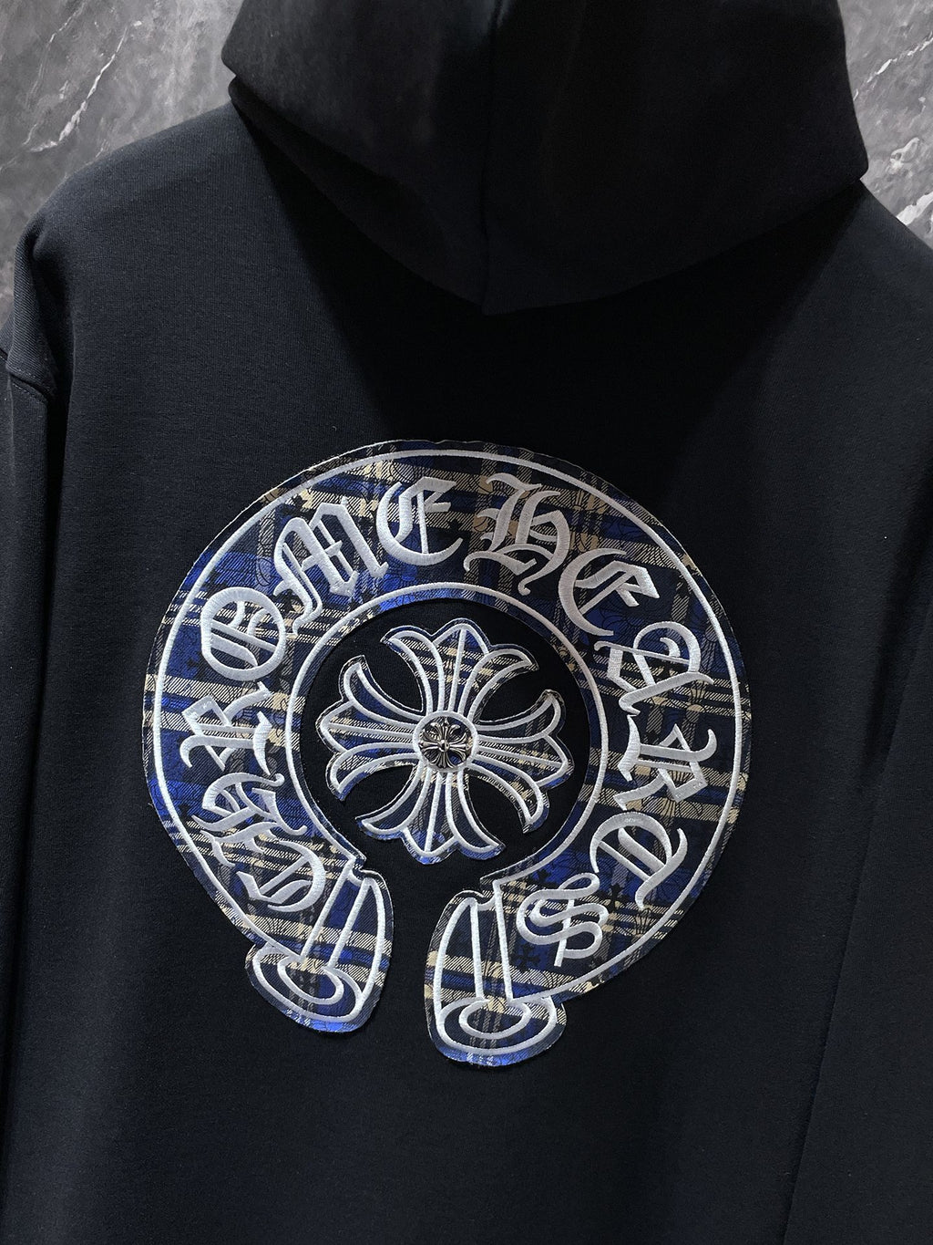 Plaid Graphic Hoodie – Multi-Color Street Edition