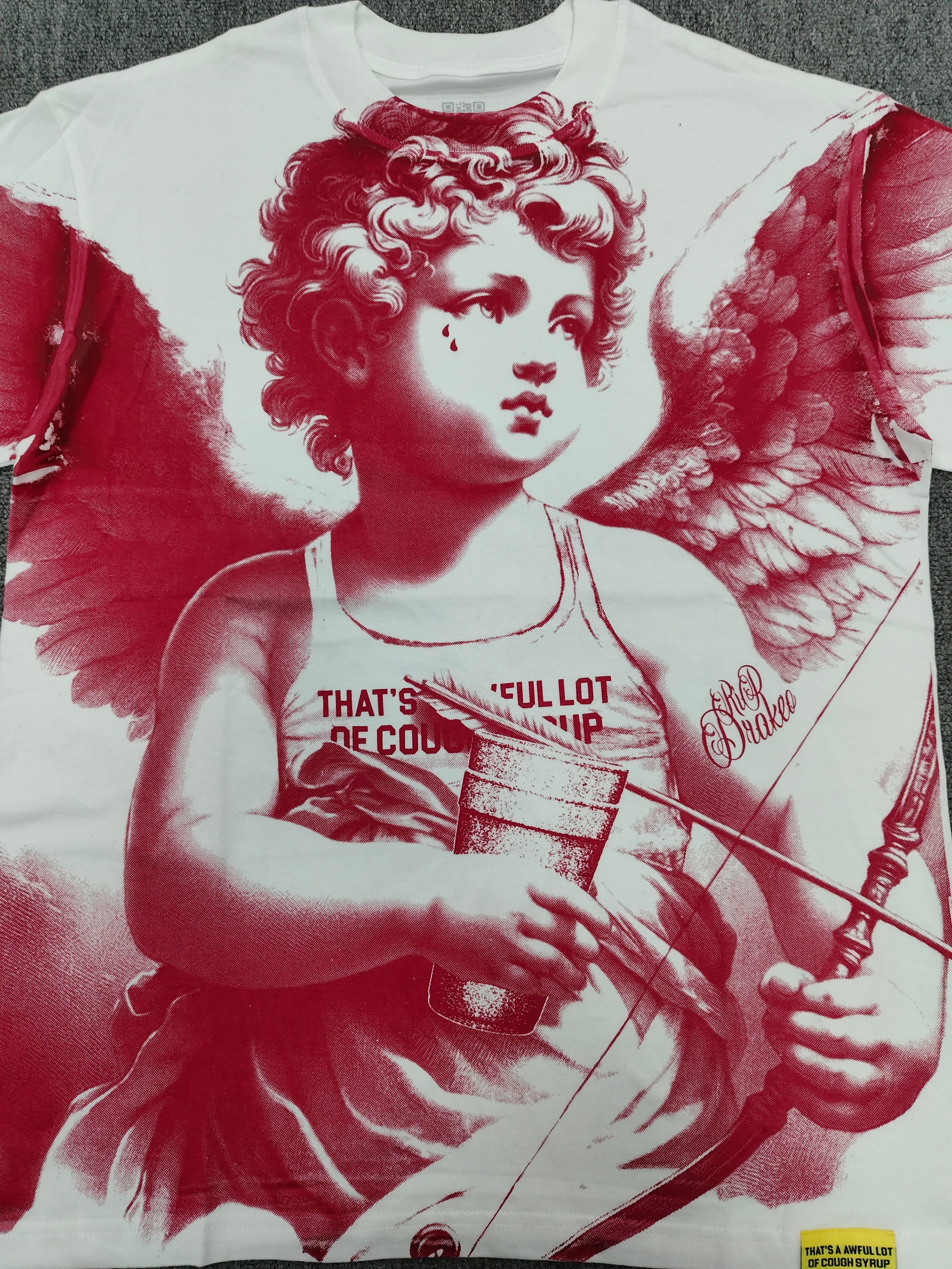 Crimson Archangel Tee – Oversized Streetwear Fit